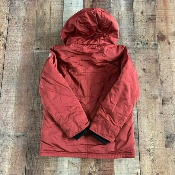 Abercrombie and Fitch Kids orange bomber coat 9/10 - Picture 4 of 8